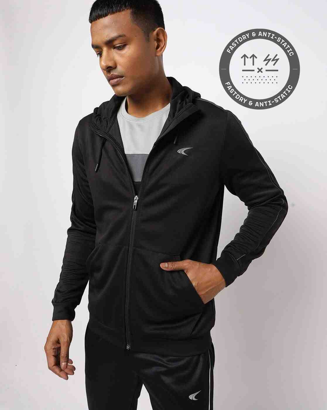 PERFORMAX | Zip-Front Hooded Jacket with Kangaroo Pockets|0