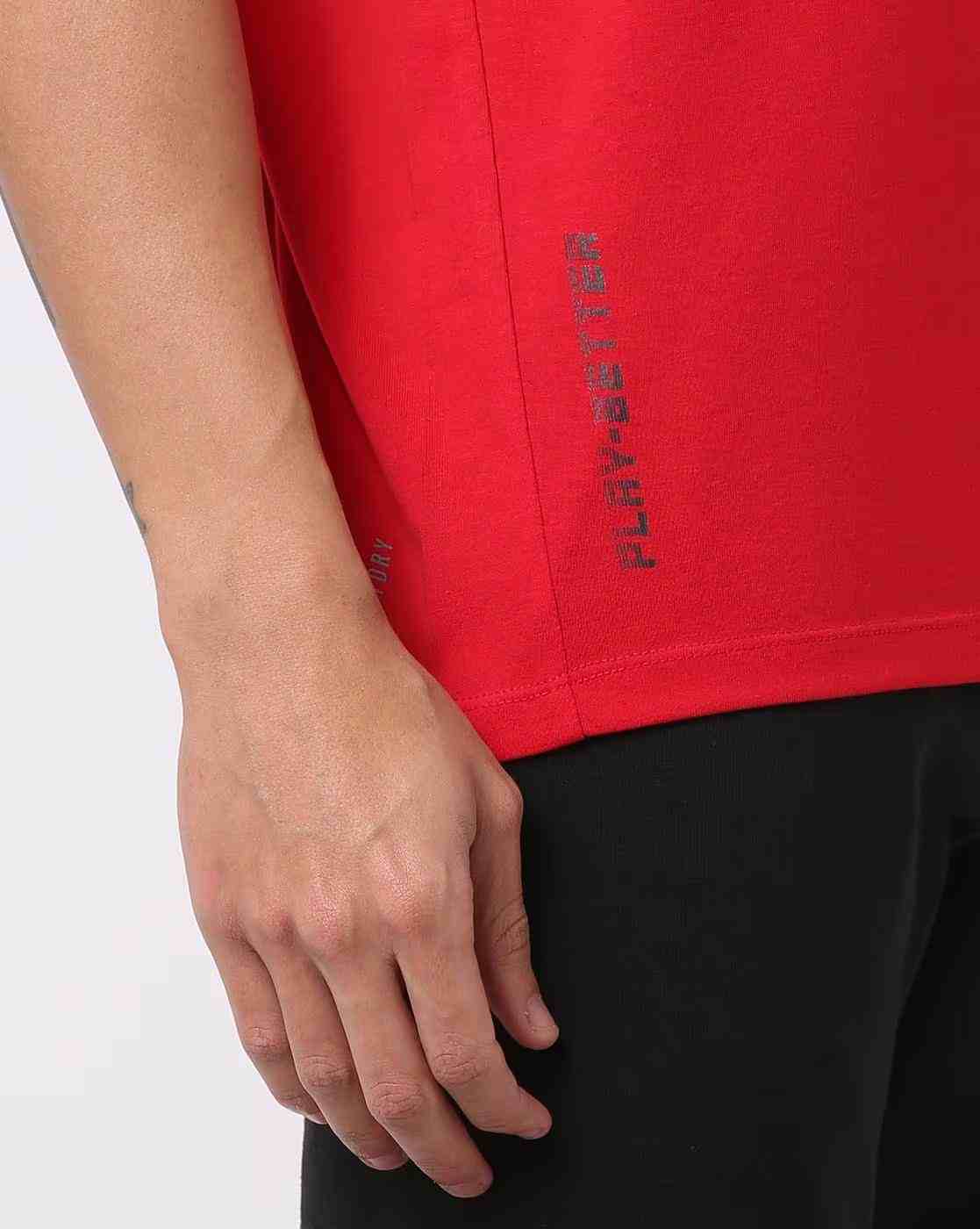 PERFORMAX | Regular Fit Crew-Neck T-Shirt with Striped Sleeves|6
