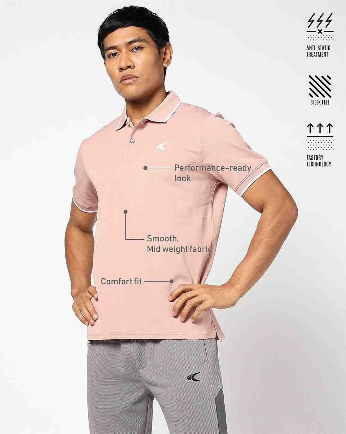 Men Active Lifestyle Regular Fit Polo T-Shirt