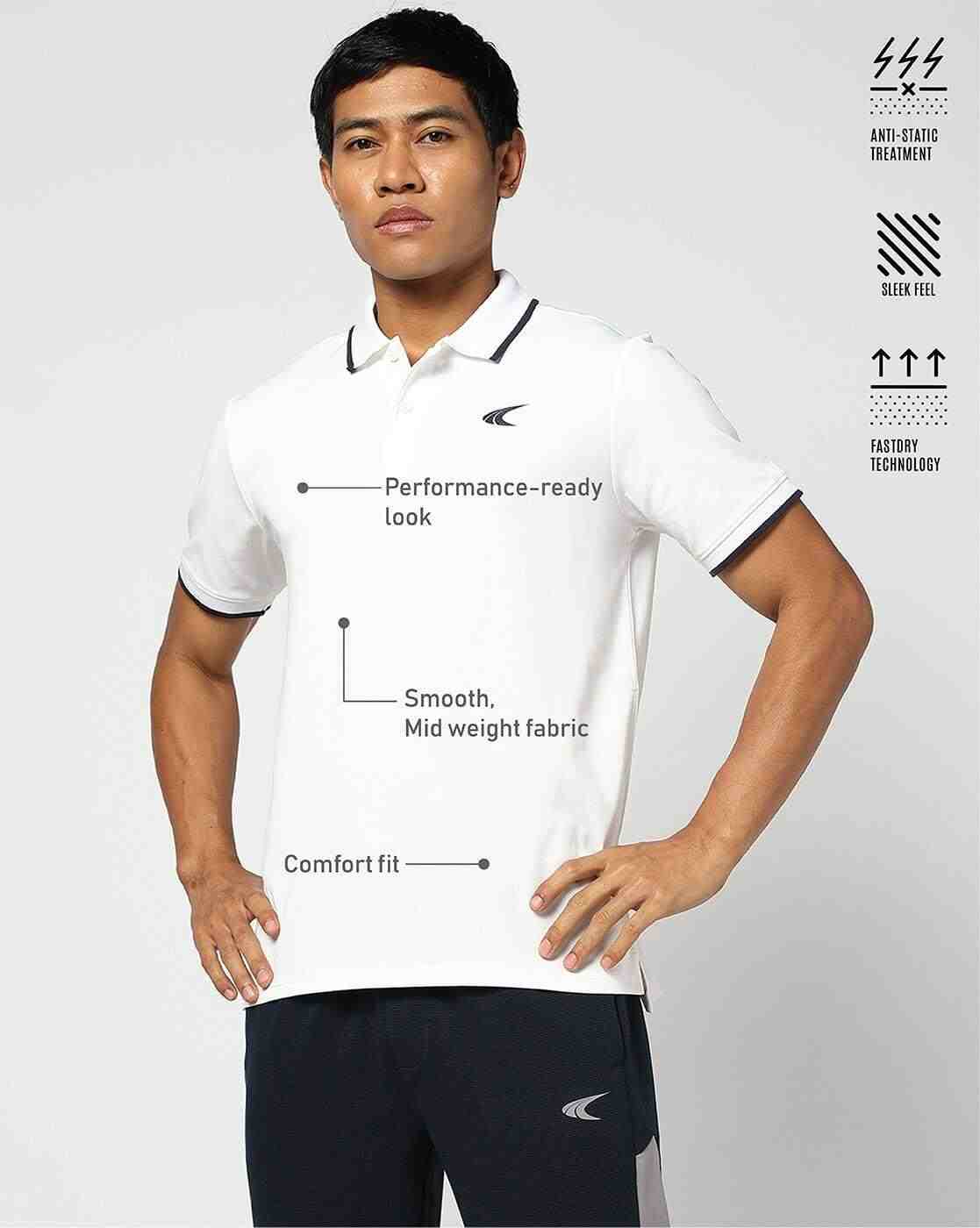 Men Active Lifestyle Regular Fit Polo T-Shirt