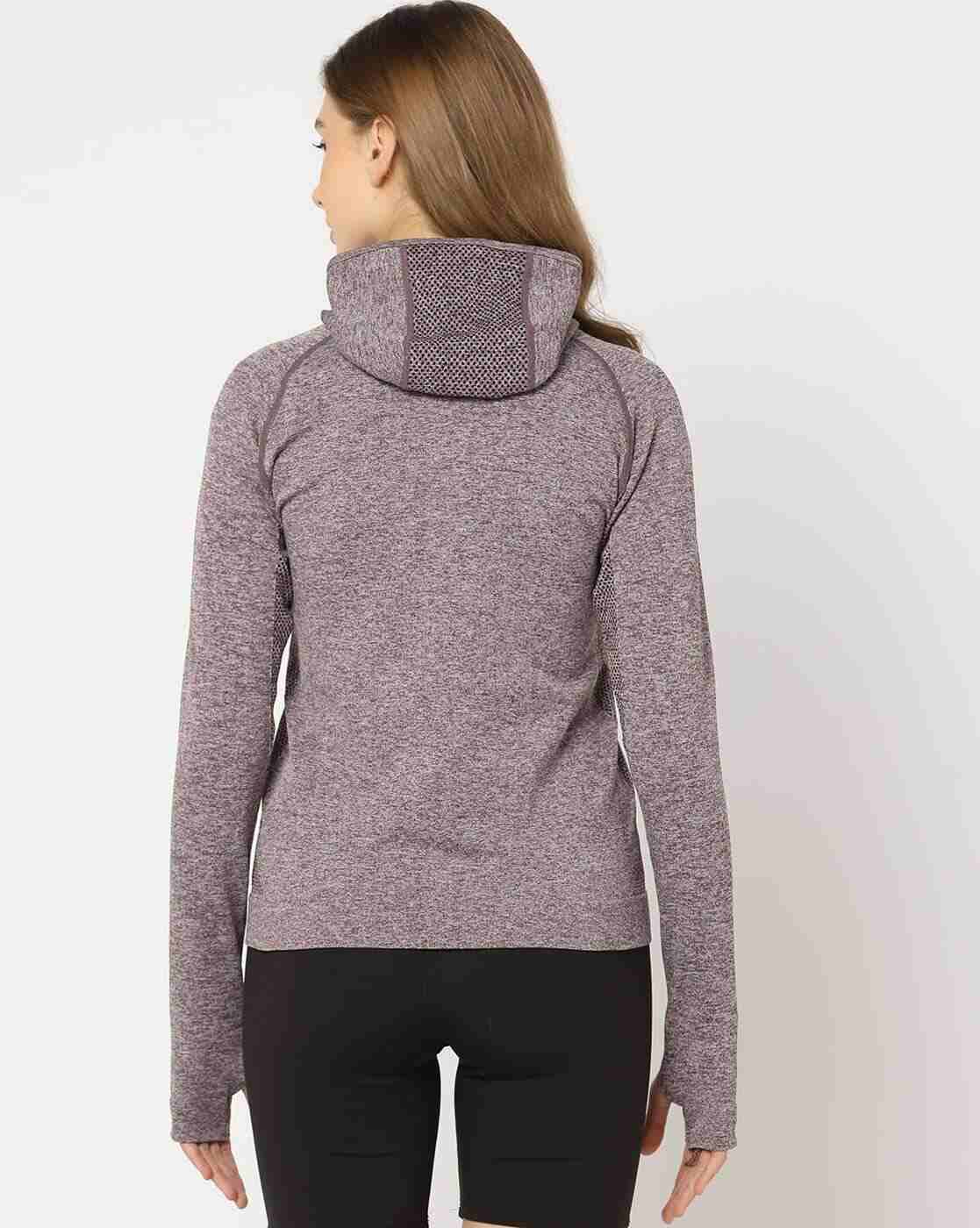 PERFORMAX | Logo Print Regular Fit Thumb Hole Hooded Jacket|2