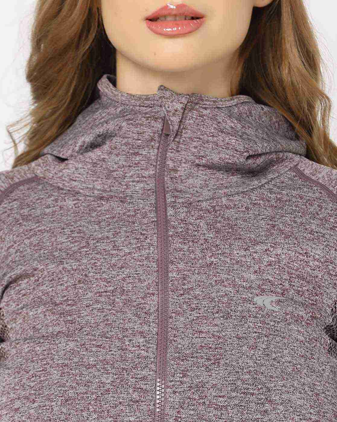 PERFORMAX | Logo Print Regular Fit Thumb Hole Hooded Jacket|3