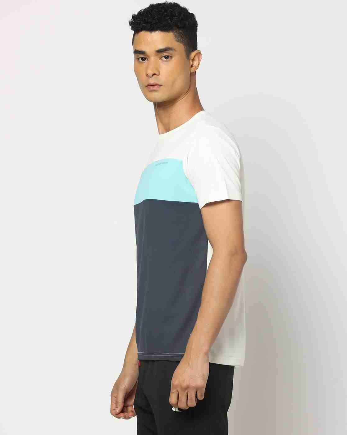PERFORMAX | Men Colourblock Regular Fit Crew-Neck T-Shirt|1
