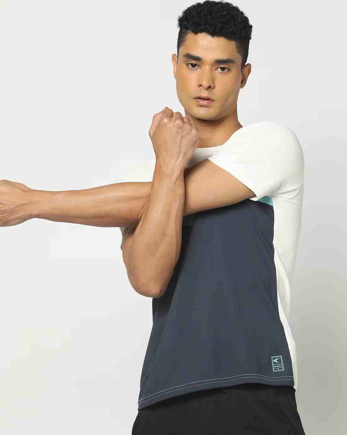 PERFORMAX | Men Colourblock Regular Fit Crew-Neck T-Shirt|3