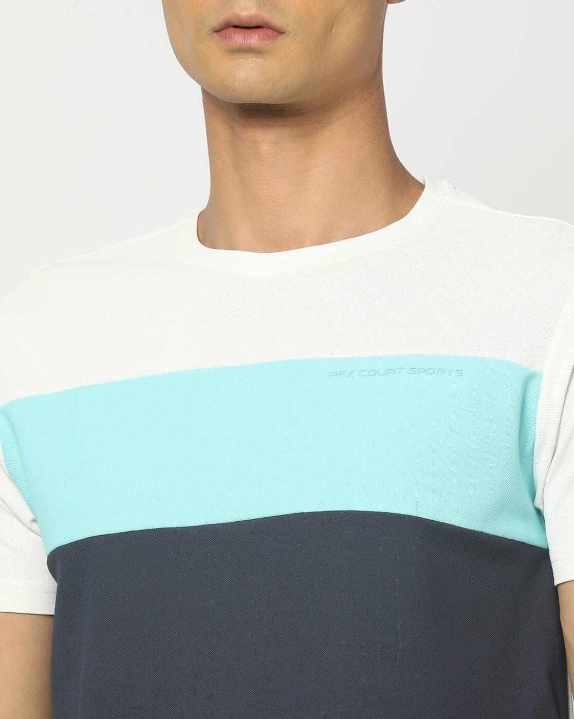 PERFORMAX | Men Colourblock Regular Fit Crew-Neck T-Shirt|4