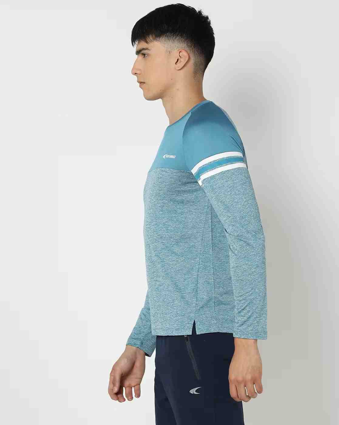 PERFORMAX | Men Colourblock Regular Fit Crew-Neck T-Shirt|1