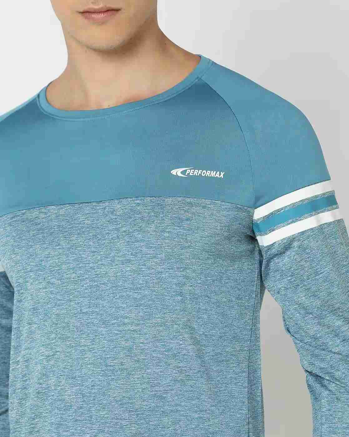 PERFORMAX | Men Colourblock Regular Fit Crew-Neck T-Shirt|3