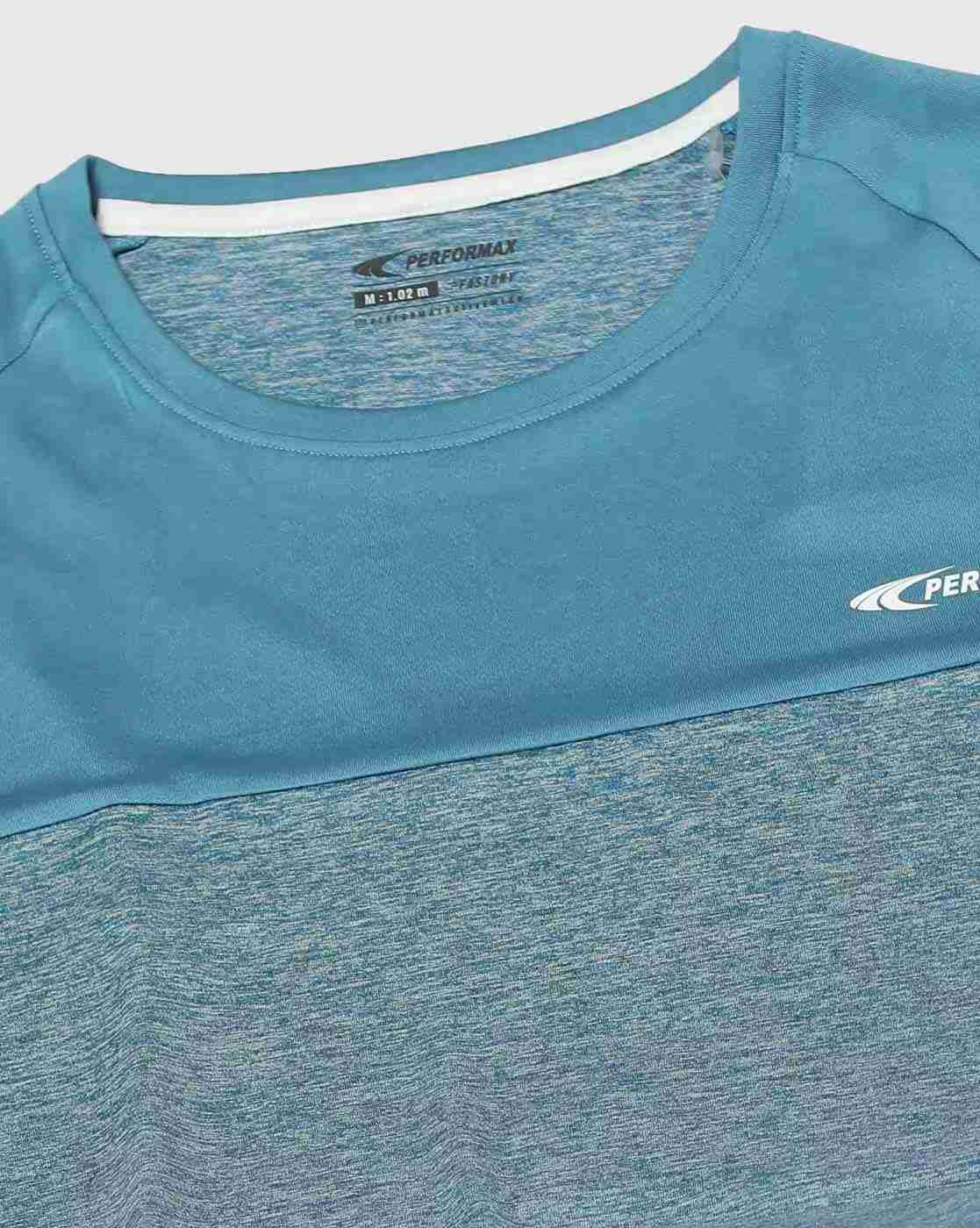 PERFORMAX | Men Colourblock Regular Fit Crew-Neck T-Shirt|5