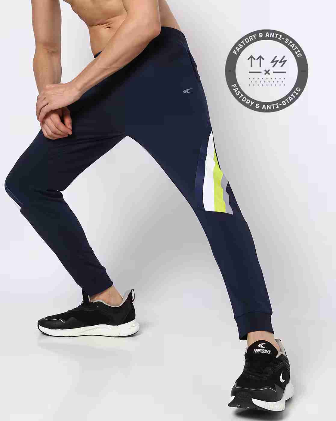 PERFORMAX | Men Regular Fit Track Pants with Elasticated Waist|0