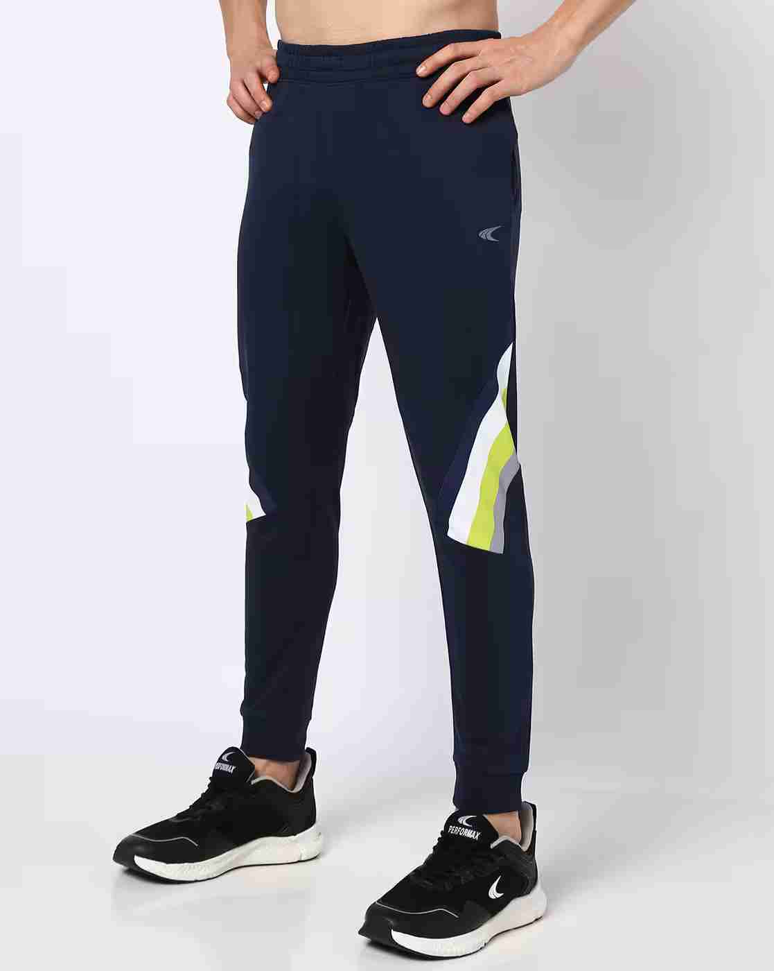 PERFORMAX | Men Regular Fit Track Pants with Elasticated Waist|1