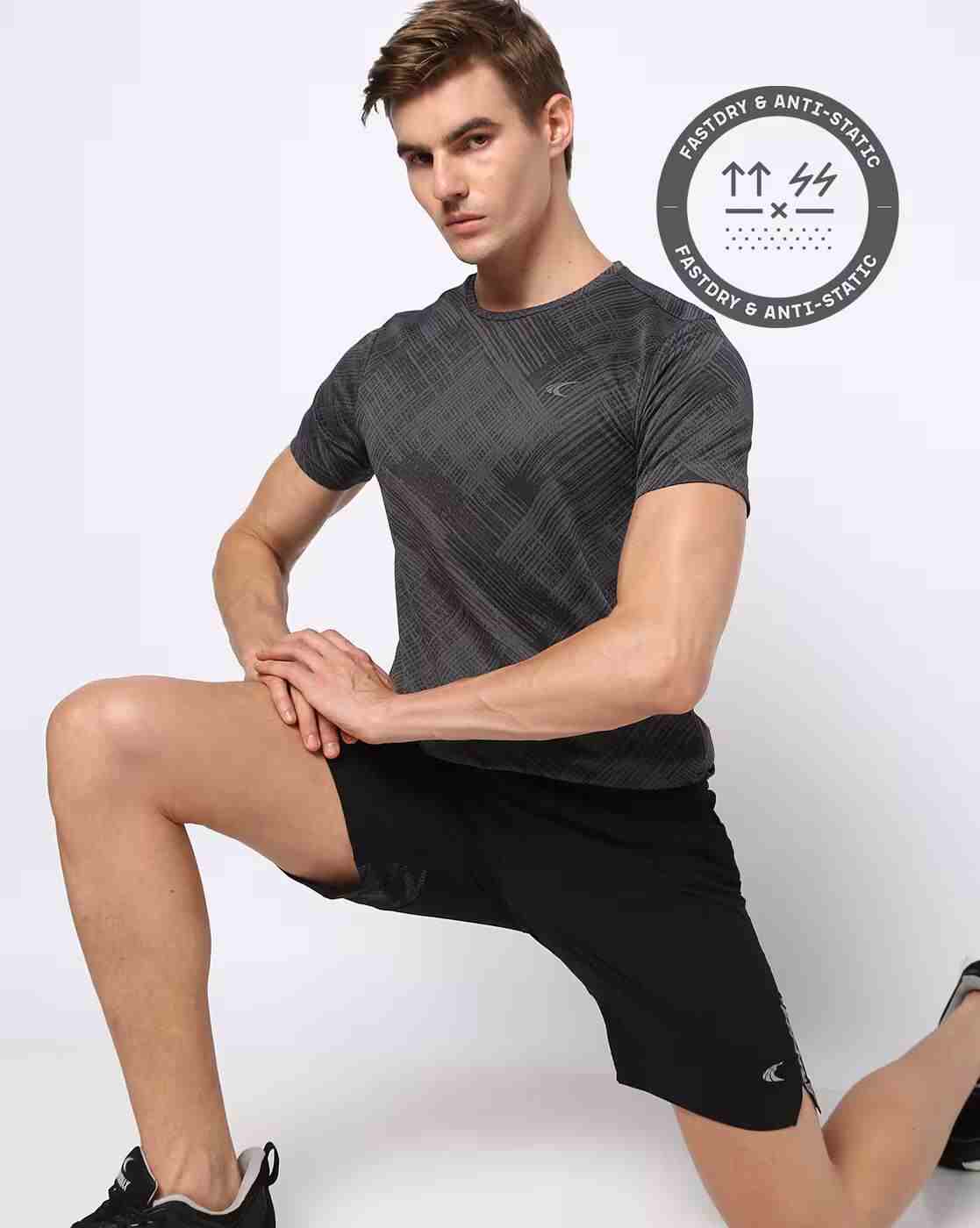 Men Regular Fit Crew-Neck T-Shirt
