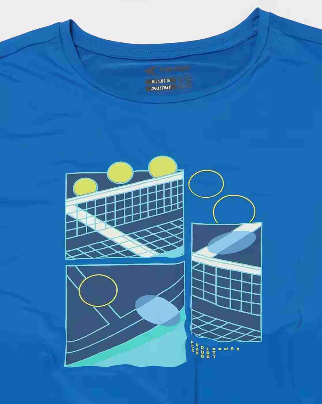 PERFORMAX | Men Racquet Graphic Print Lightweight Crew-Neck T-Shirt|7