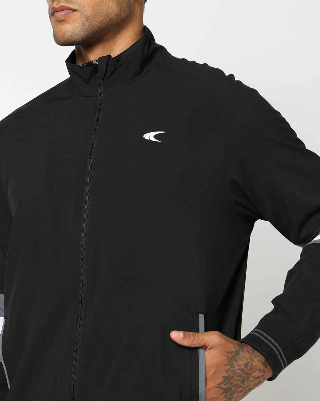 PERFORMAX | Men Colourblock Regular Fit Zip-Front Bomber Jacket|4