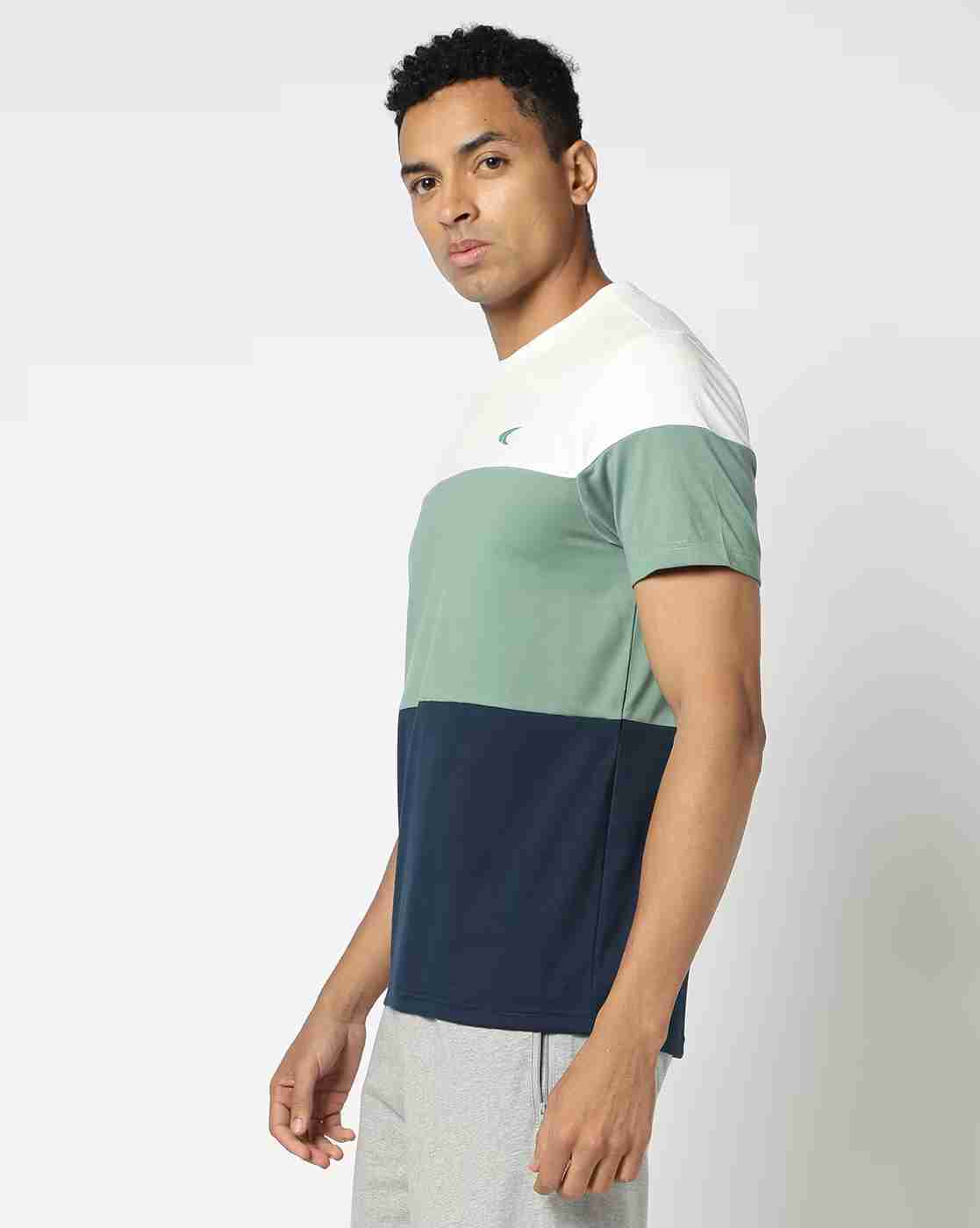 PERFORMAX | Men Colourblock Regular Fit Crew-Neck T-Shirt|1