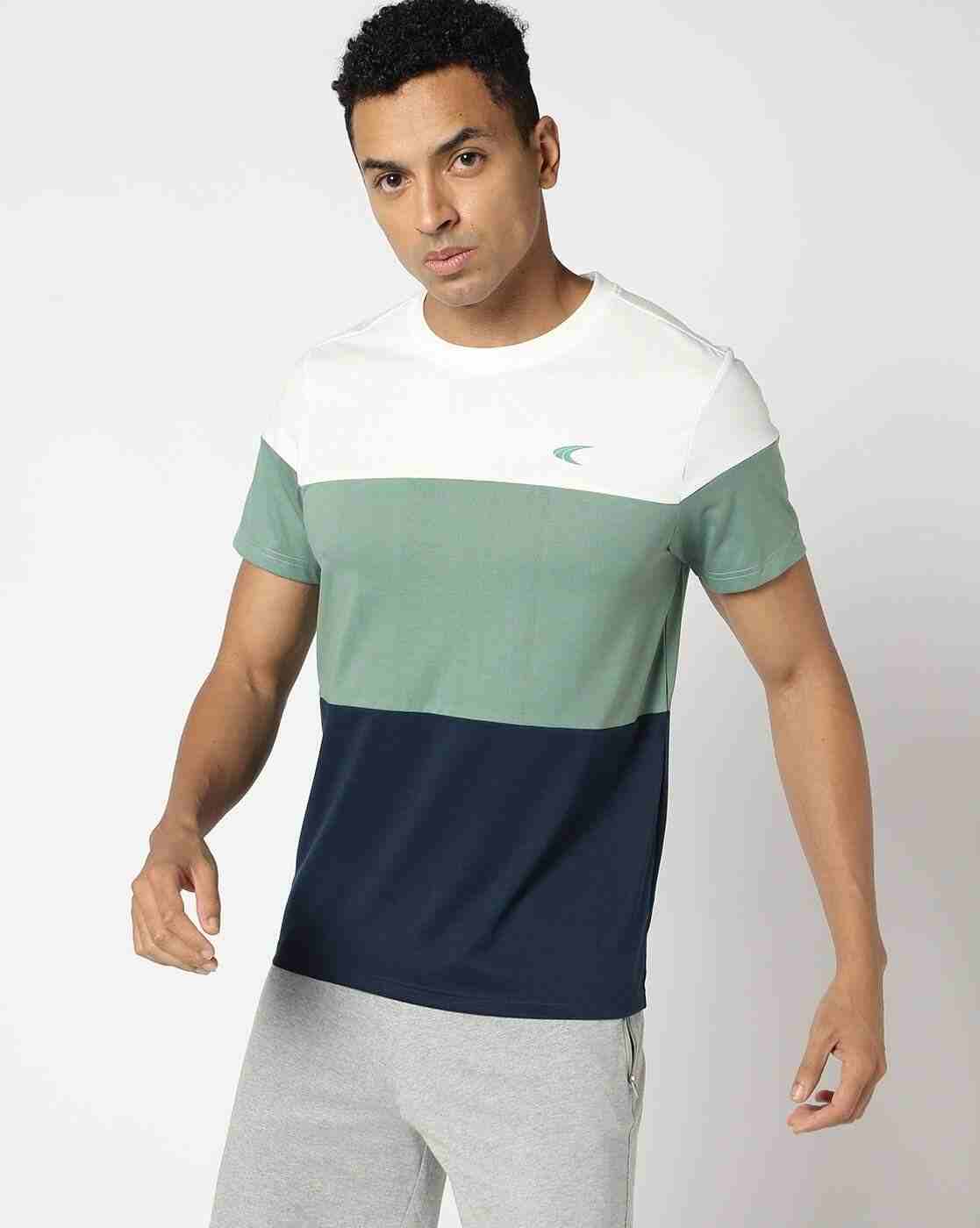 PERFORMAX | Men Colourblock Regular Fit Crew-Neck T-Shirt|3