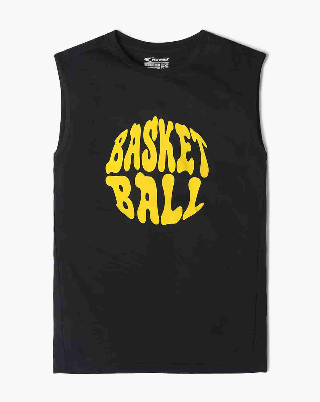 Boys Typographic Print Regular Fit Round-Neck Singlet