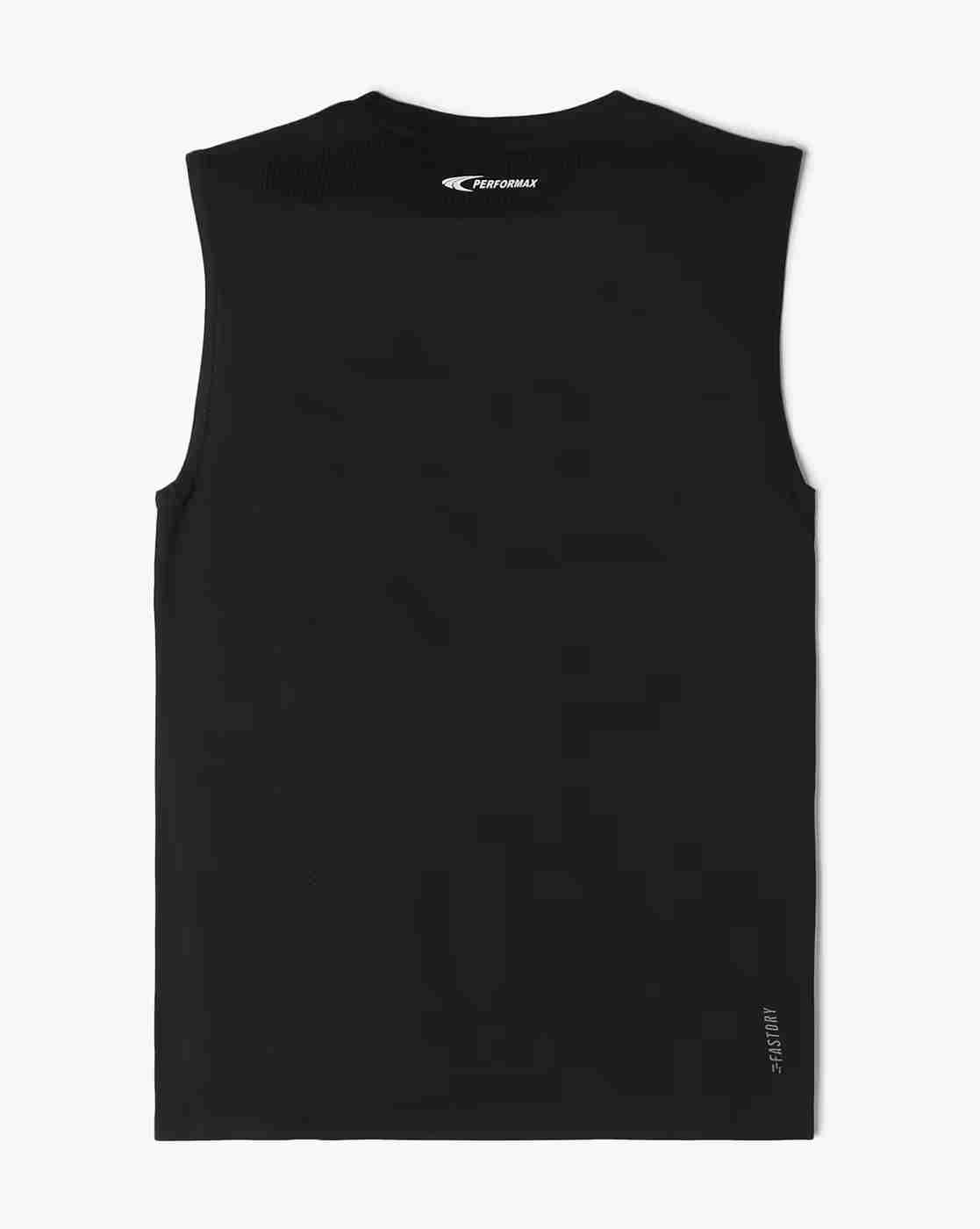 PERFORMAX | Boys Typographic Print Regular Fit Round-Neck Singlet|1
