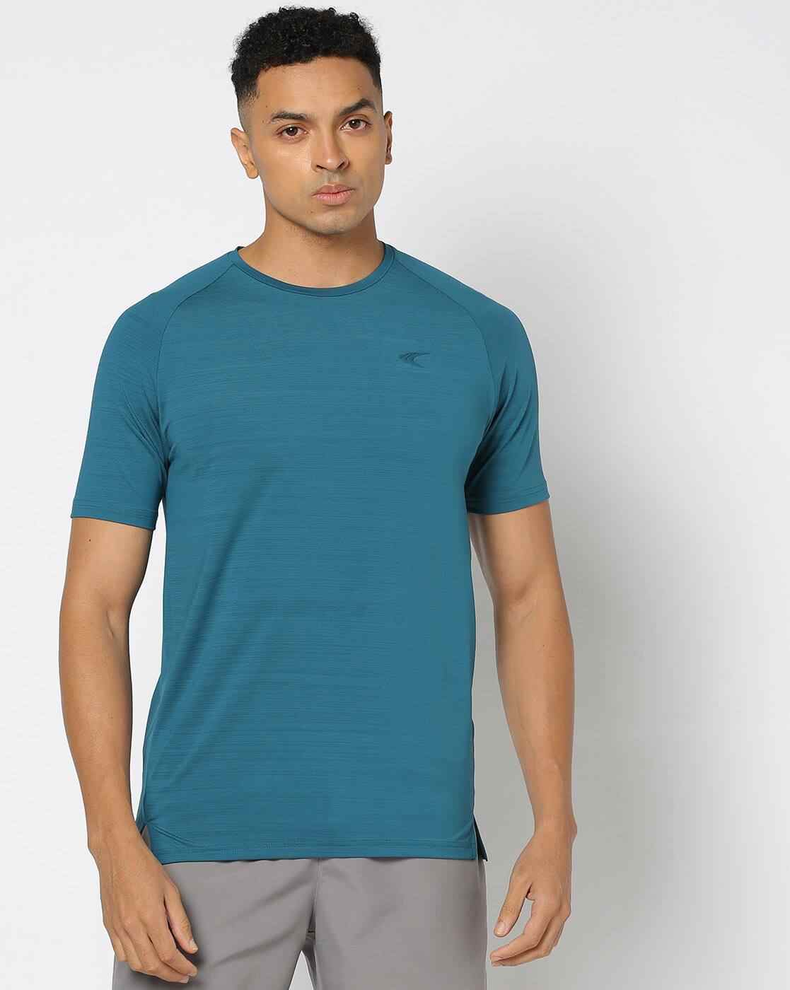 PERFORMAX | Men Regular Fit Crew-Neck Cotton T-Shirt|1