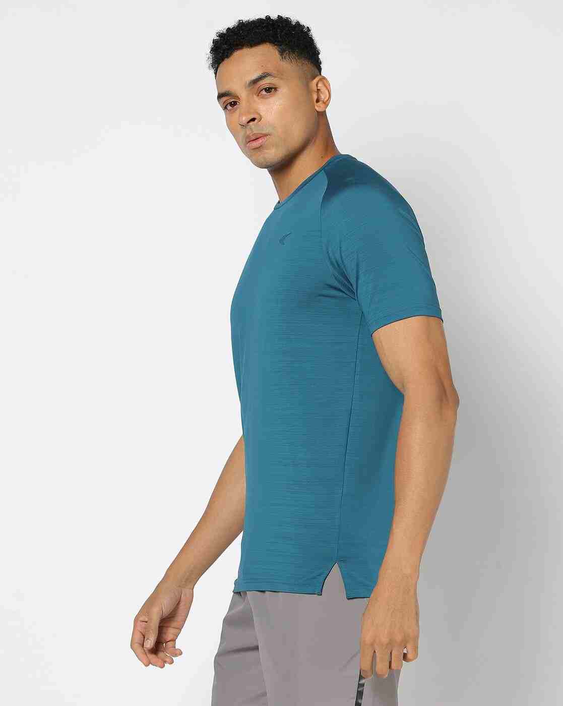 PERFORMAX | Men Regular Fit Crew-Neck Cotton T-Shirt|2