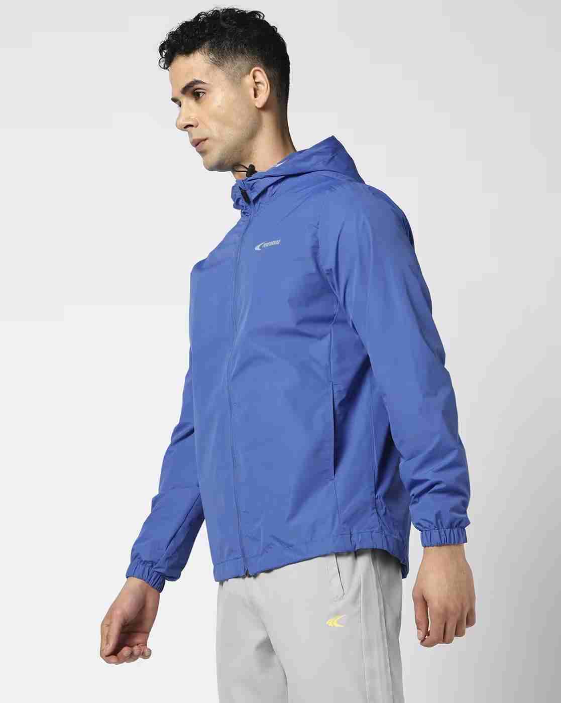 PERFORMAX | Men Logo Print Regular Fit Hooded Running Jacket