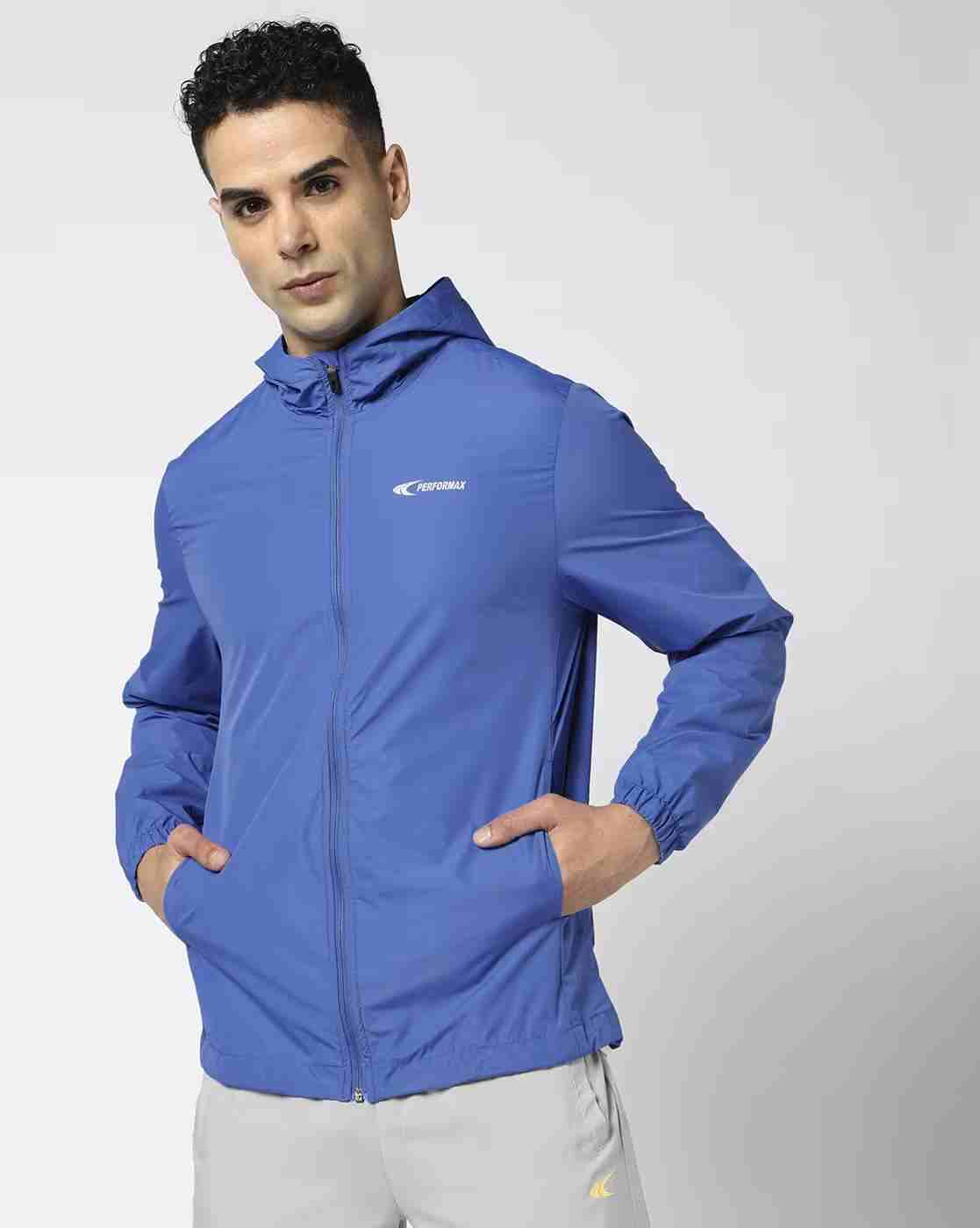 PERFORMAX | Men Logo Print Regular Fit Hooded Running Jacket|3