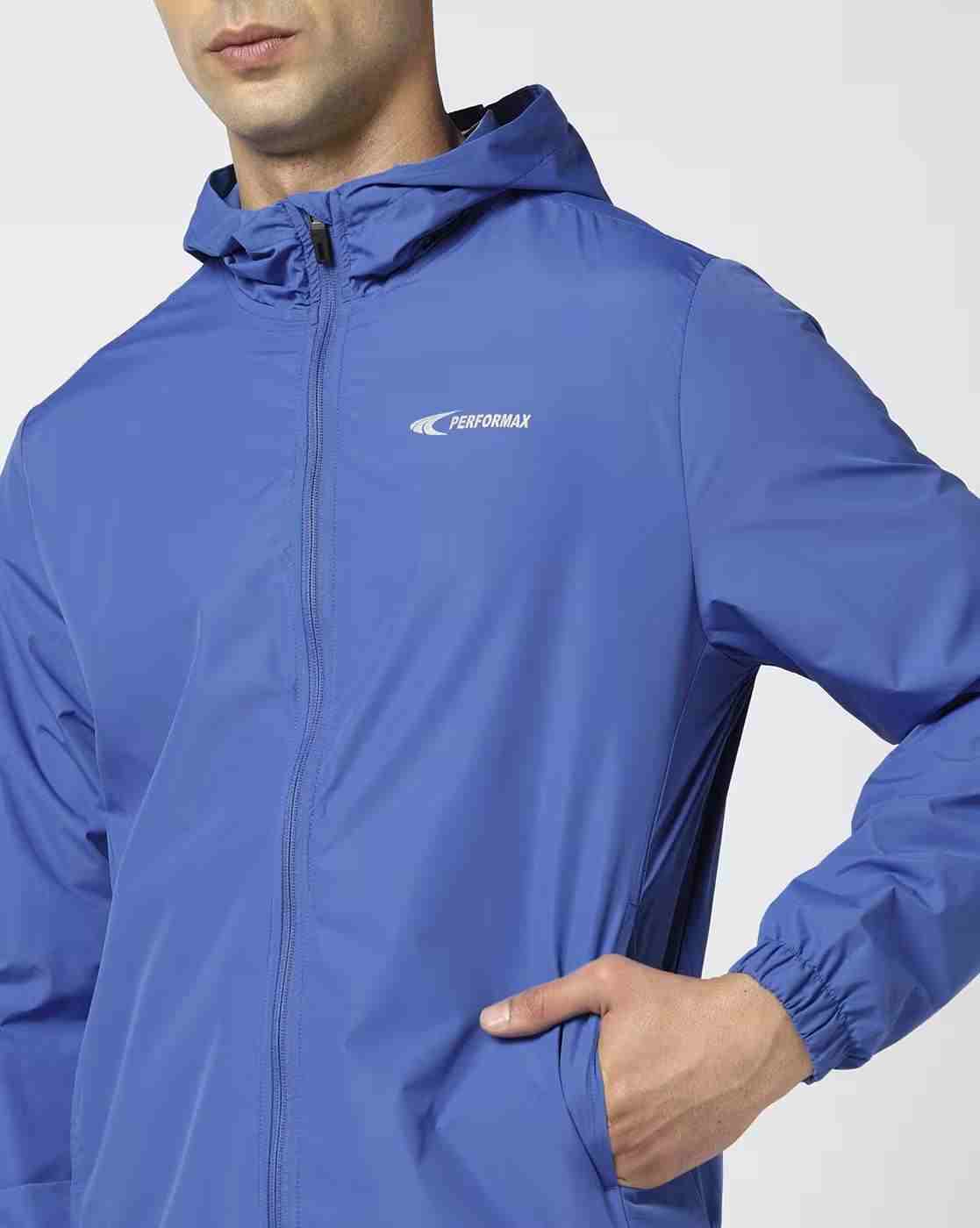 PERFORMAX | Men Logo Print Regular Fit Hooded Running Jacket|4