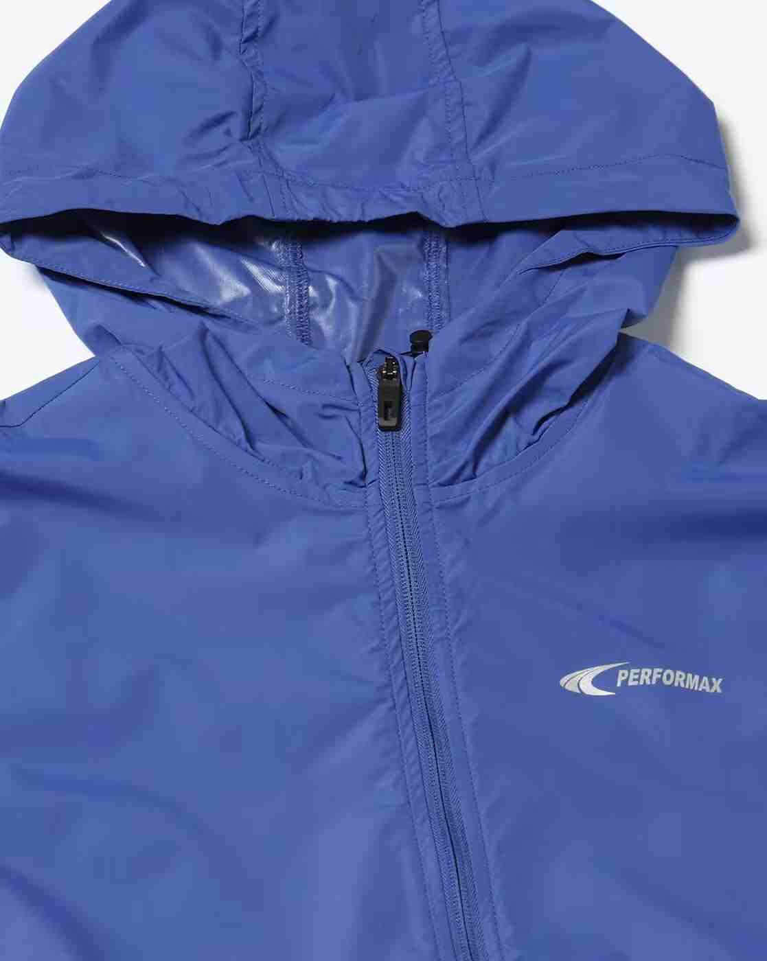 PERFORMAX | Men Logo Print Regular Fit Hooded Running Jacket|5