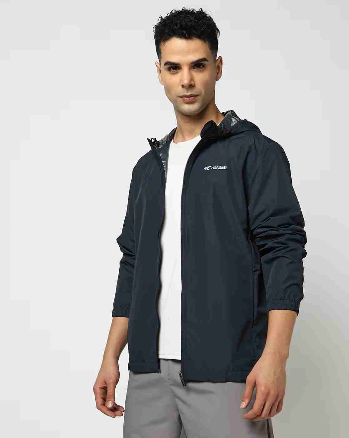 PERFORMAX | Men Regular Fit Running Hooded Track Jacket