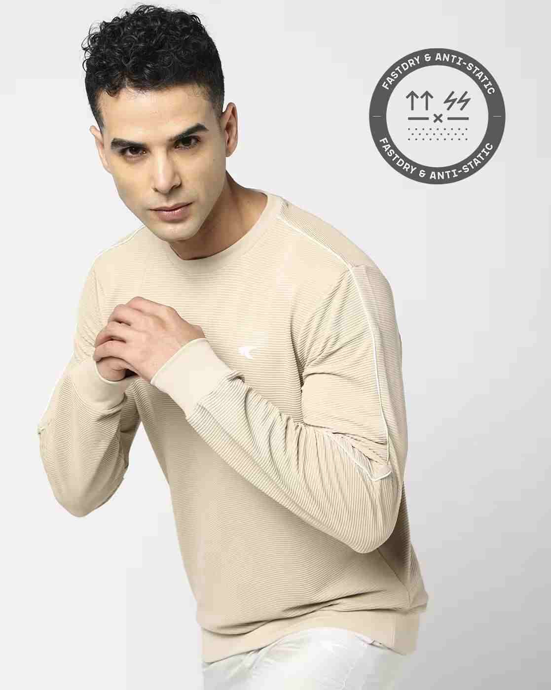 Men Regular Fit Crew-Neck Training Sweatshirt