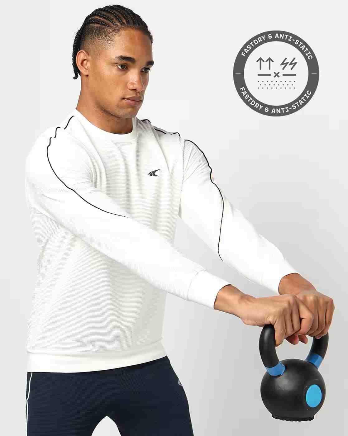 Men Regular Fit Crew-Neck Training Sweatshirt