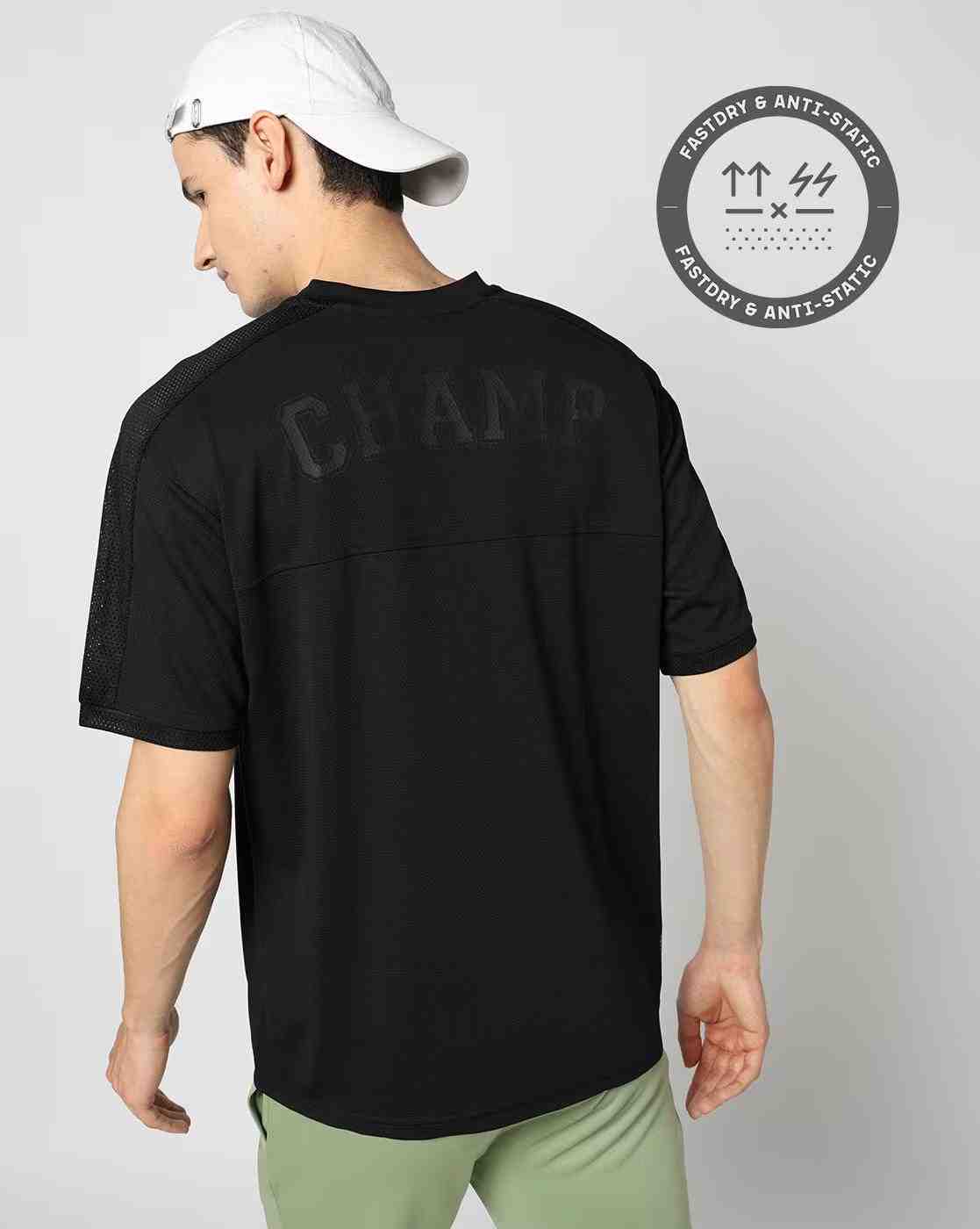 PERFORMAX | Men Typographic Print Crew-Neck T-Shirt|0