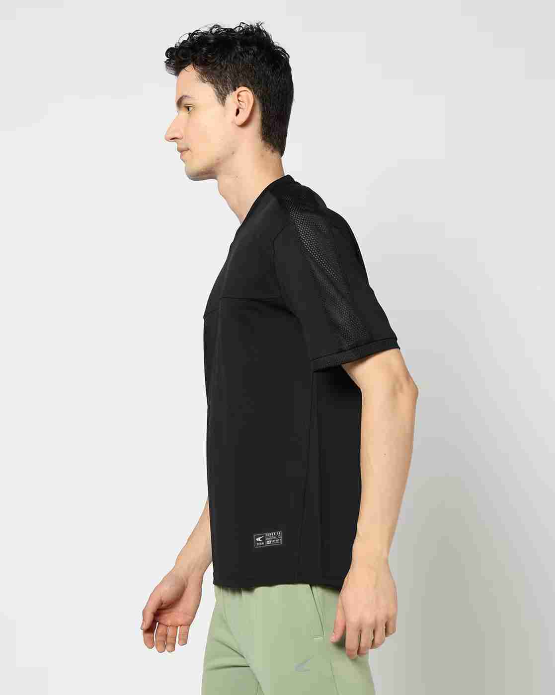 PERFORMAX | Men Typographic Print Crew-Neck T-Shirt|1