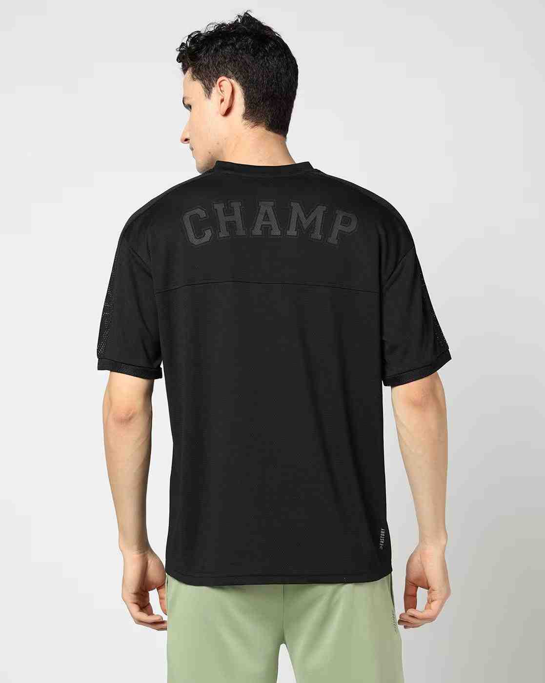 PERFORMAX | Men Typographic Print Crew-Neck T-Shirt|2