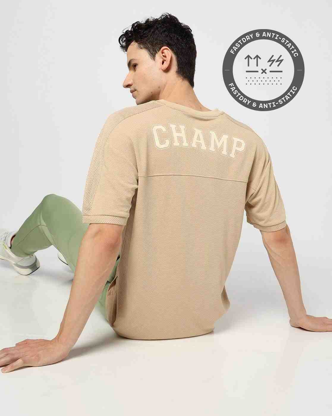Men Typographic Print Crew-Neck T-Shirt