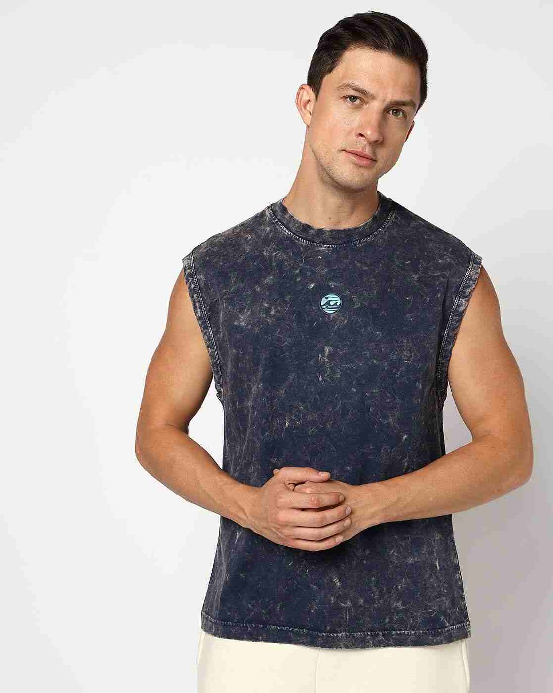 PERFORMAX | Men Acid Washed Tank T-Shirt|3