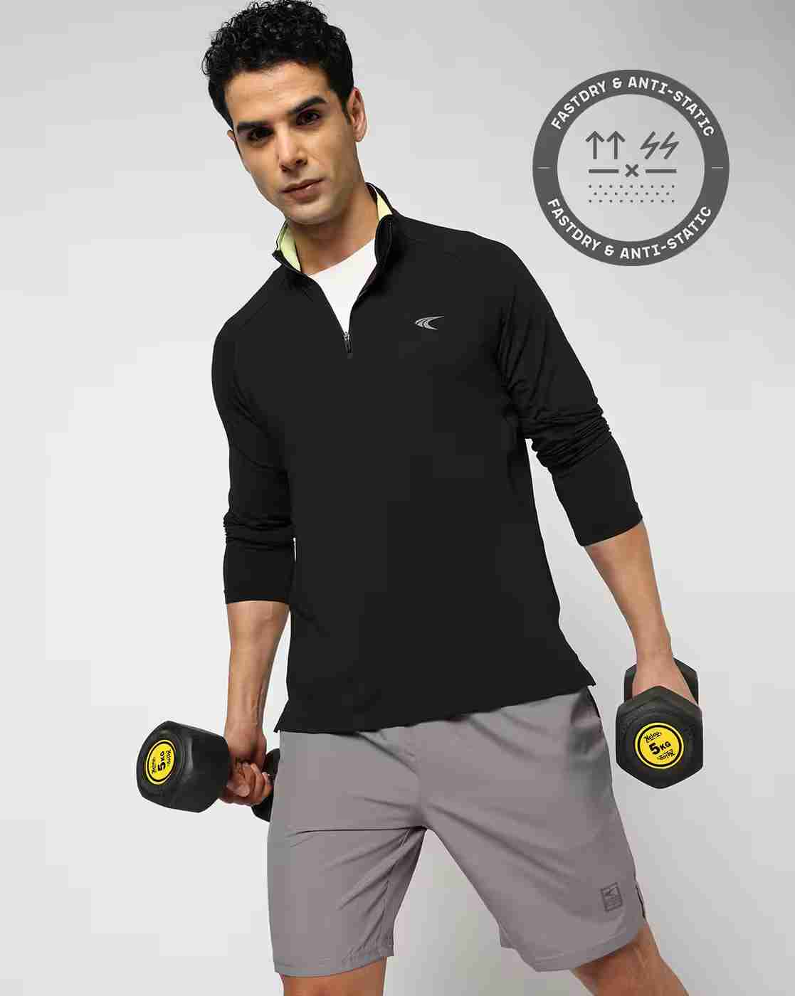 Men Running Full Sleeve Regular Fit Troyer