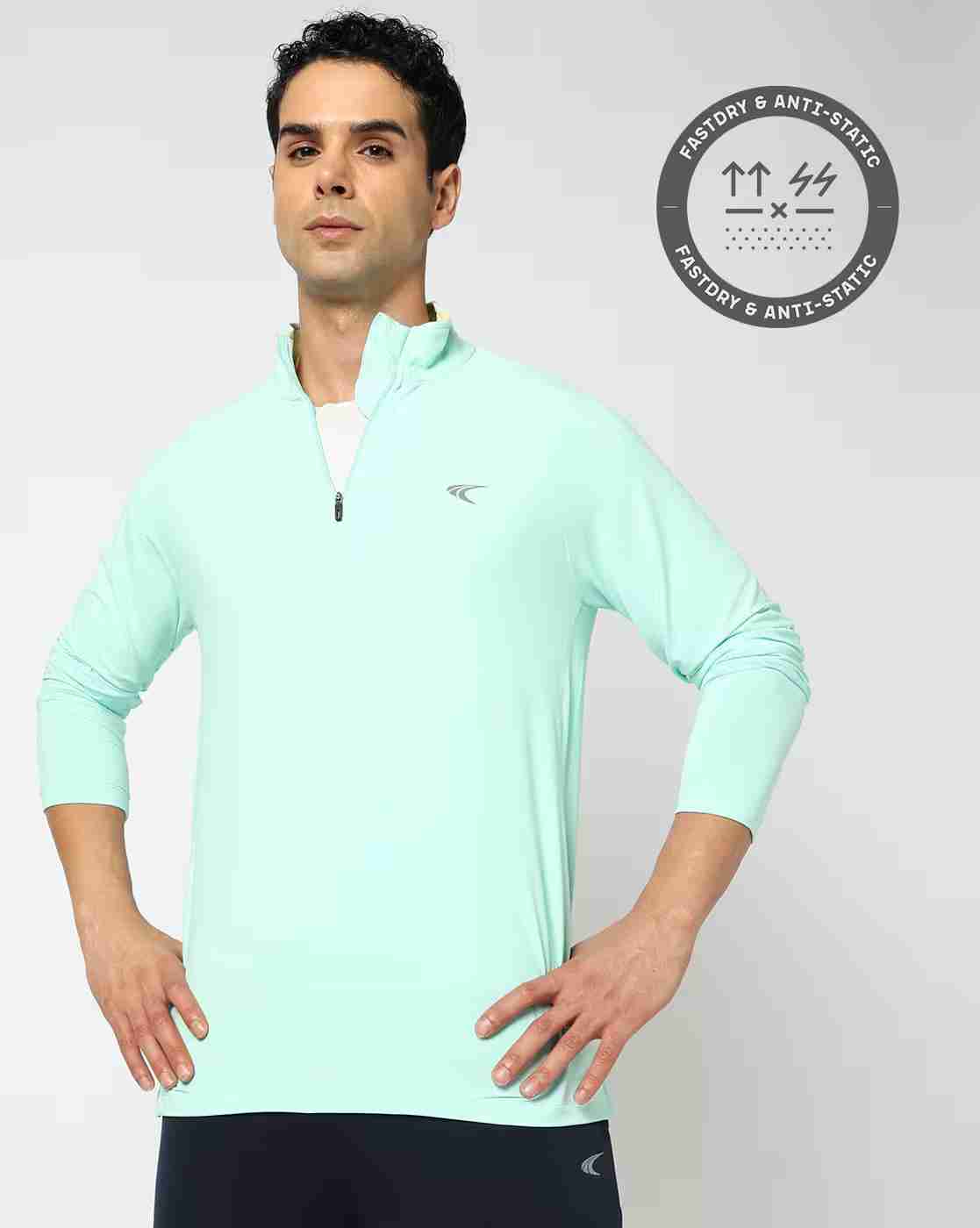 Men Running Full Sleeve Regular Fit Troyer
