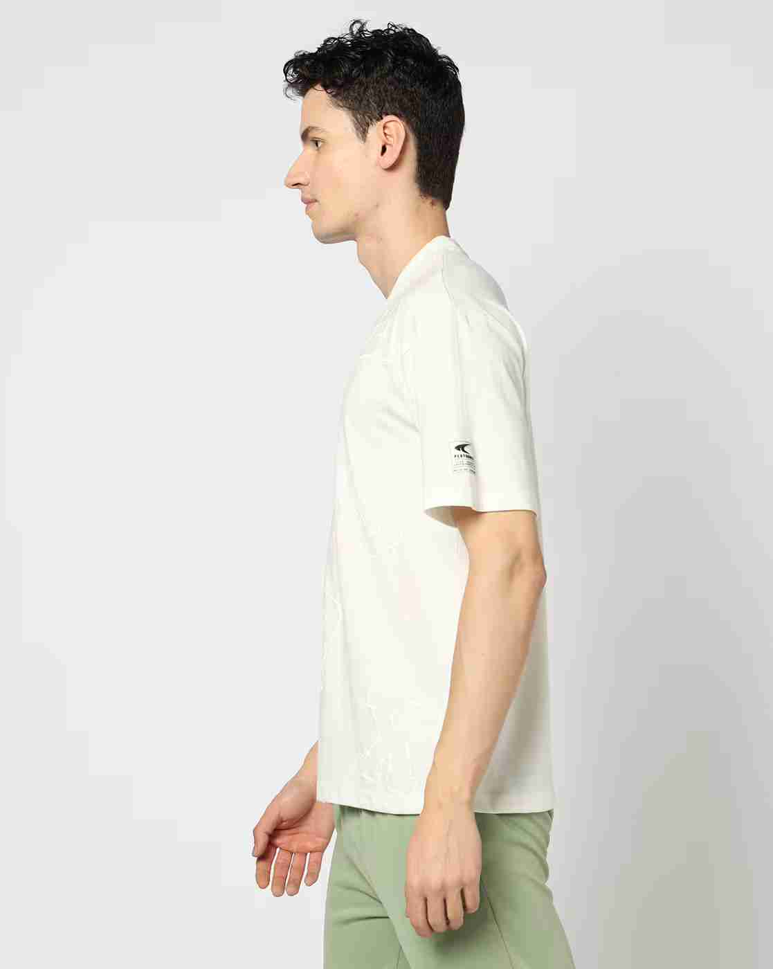 PERFORMAX | Men Active Lifestyle Oversize Crew Neck T-Shirt with Print|1