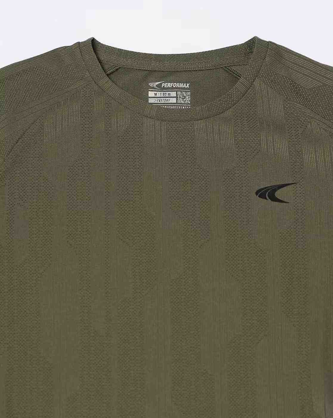 PERFORMAX | Men Striped Relaxed Fit Crew-Neck Training T-Shirt|6