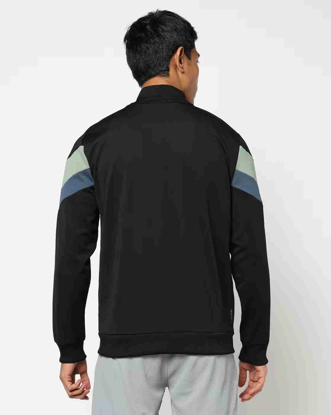 PERFORMAX | Men Striped Regular Fit Zip-Front Jacket|3