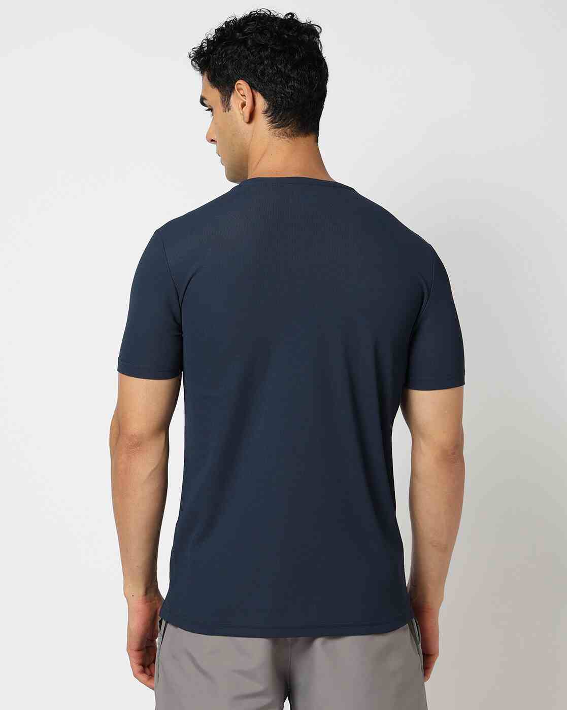 PERFORMAX | Men Active Lifestyle Striped Regular Fit Crew Neck T-Shirt|2