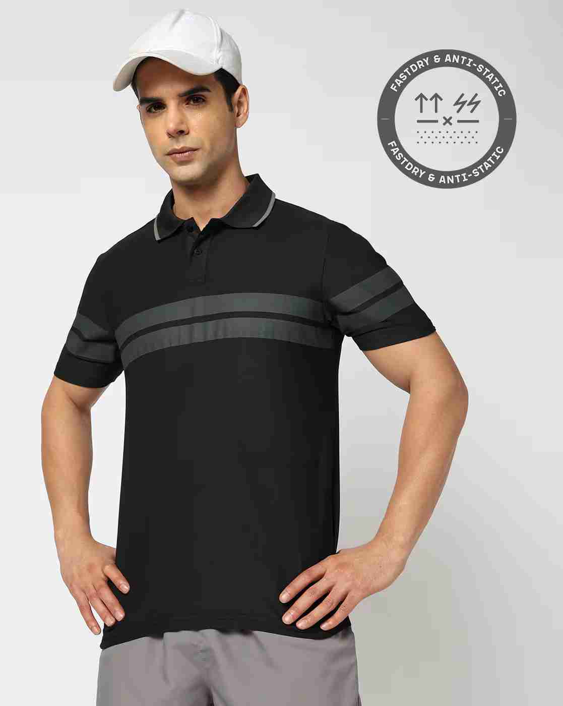 PERFORMAX | Men Active Lifestyle Cut & Sew Regular Fit Polo T-Shirt|0