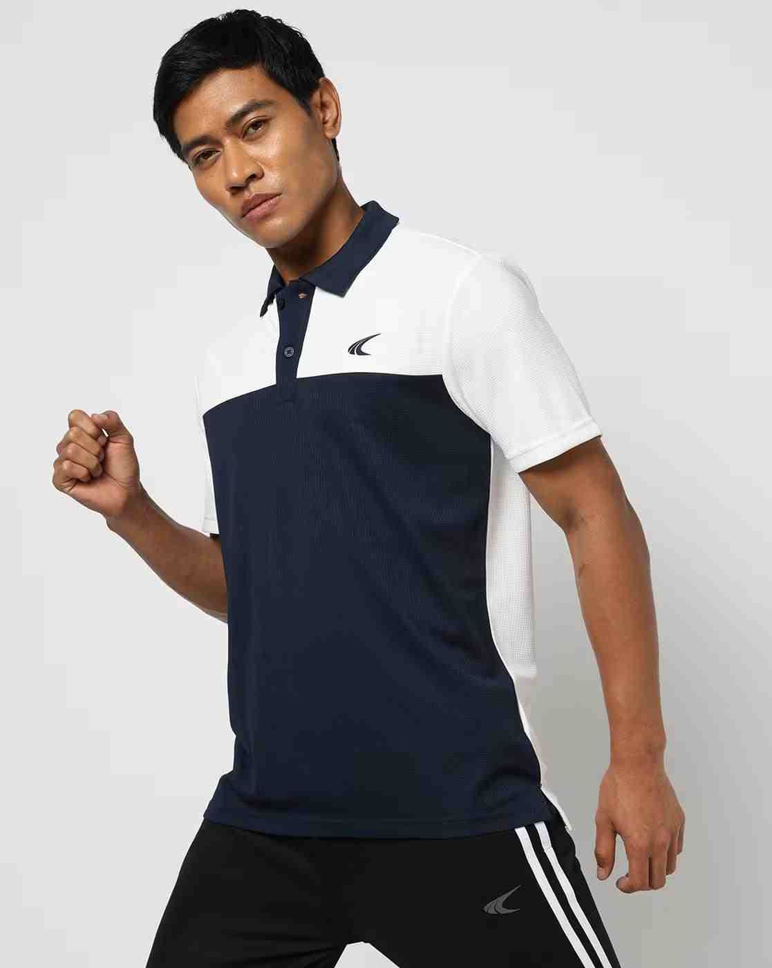 PERFORMAX | Men Colourblock Regular Fit Polo T-Shirt|3