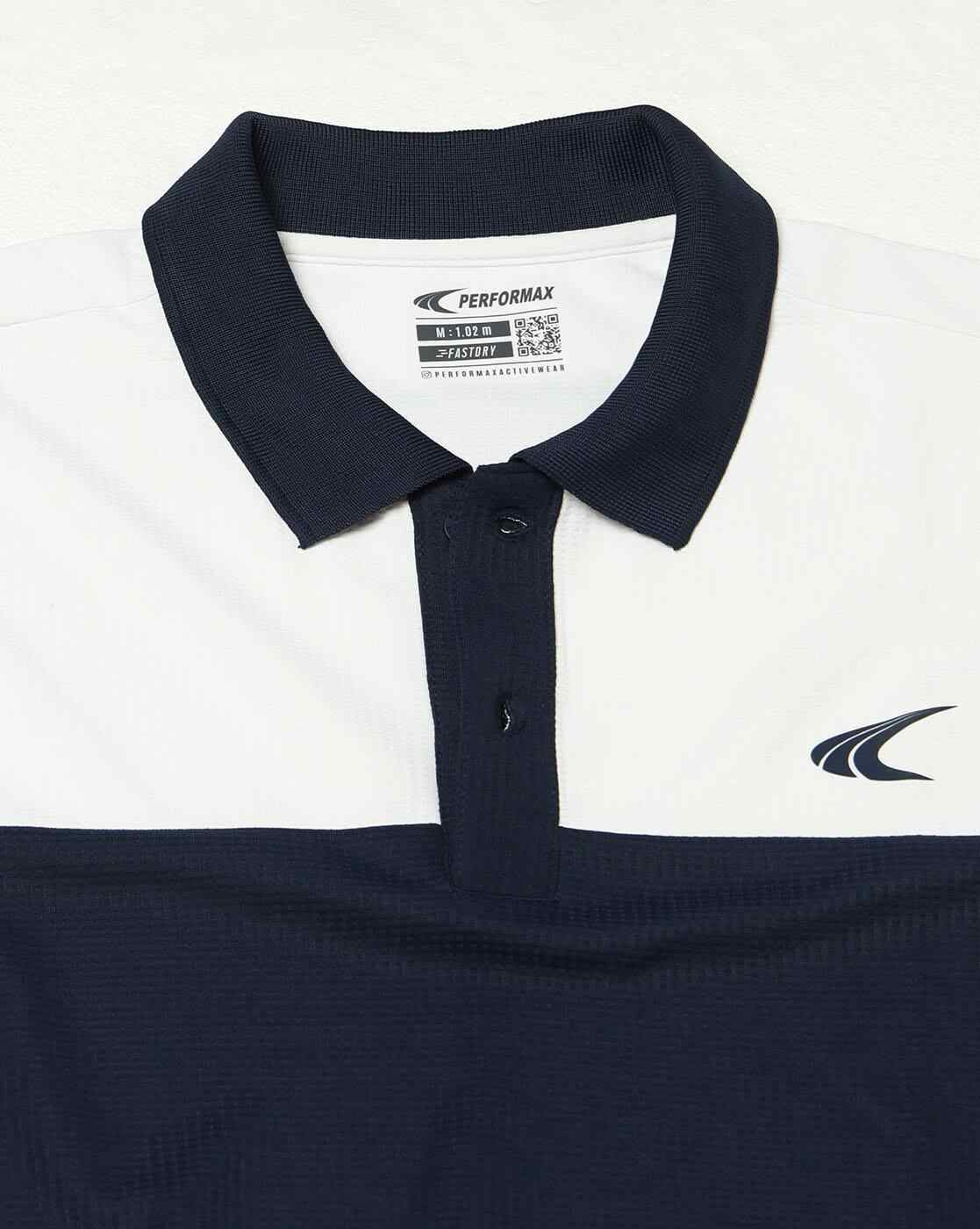 PERFORMAX | Men Colourblock Regular Fit Polo T-Shirt|5