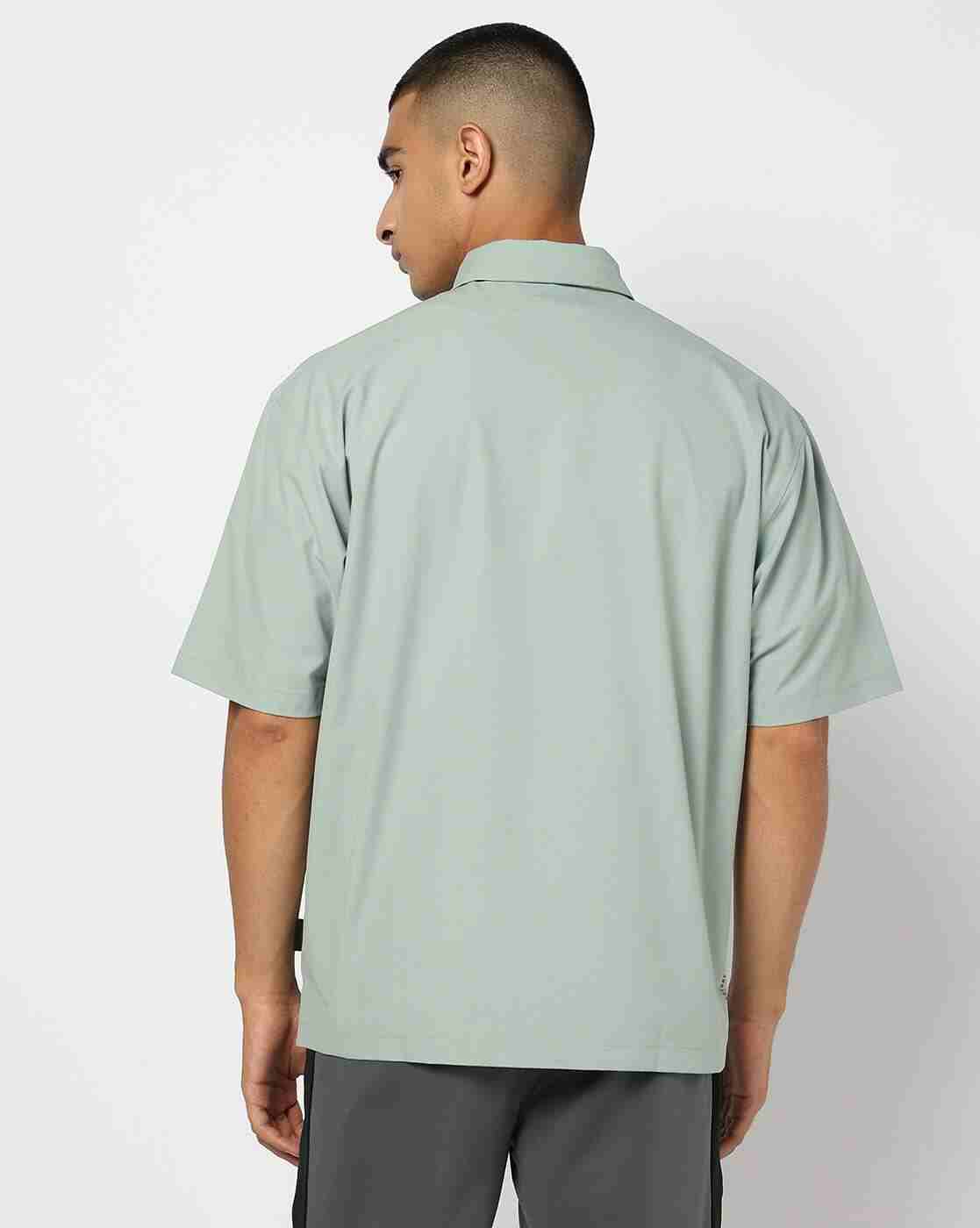 PERFORMAX | Men Relaxed Fit Woven AL Troyer Active Polo T-Shirt|2