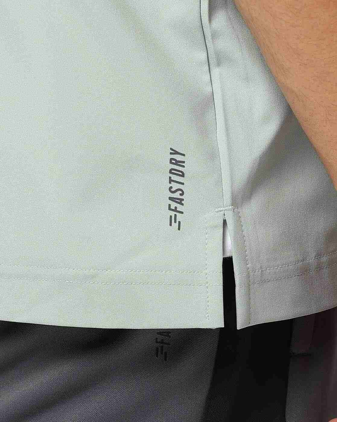 PERFORMAX | Men Relaxed Fit Woven AL Troyer Active Polo T-Shirt|4