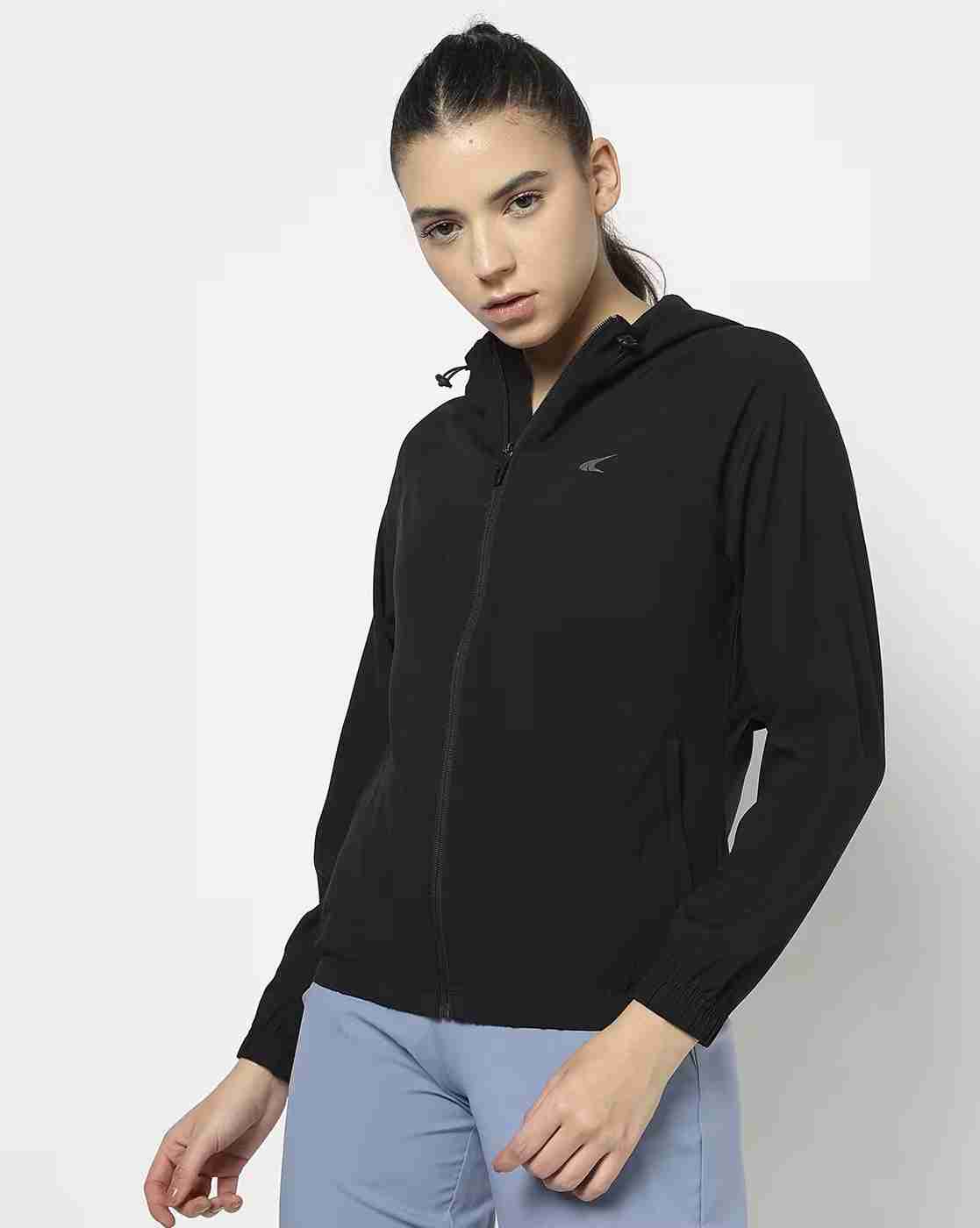 PERFORMAX | Women Zip-Front Regular Fit Hooded Fitness Jacket|3