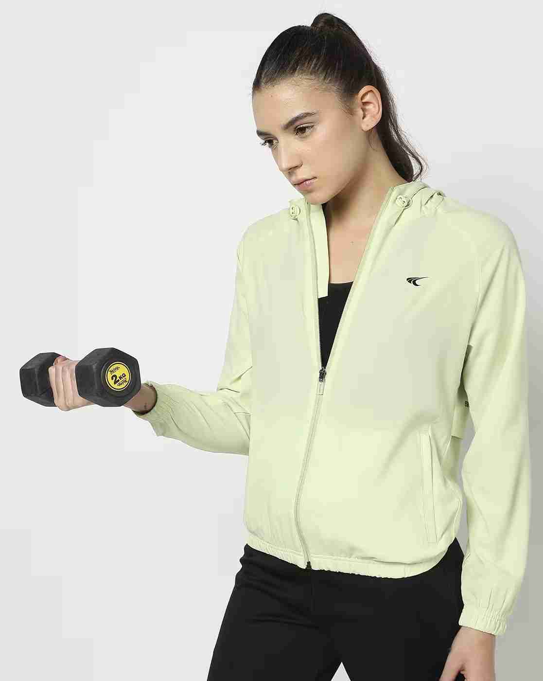 Women Zip-Front Regular Fit Hooded Fitness Jacket