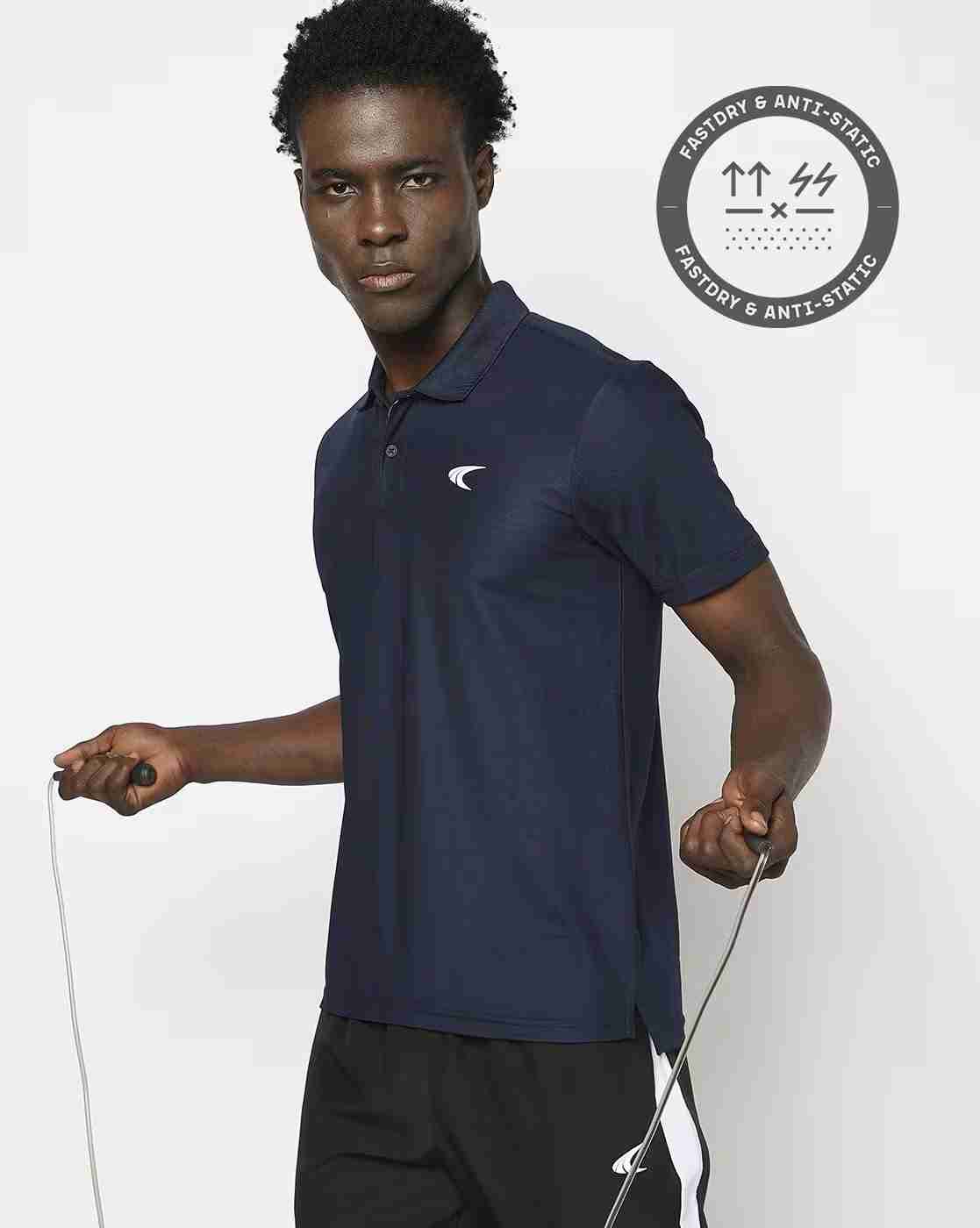 Men Regular Fit Active Polo T-Shirt