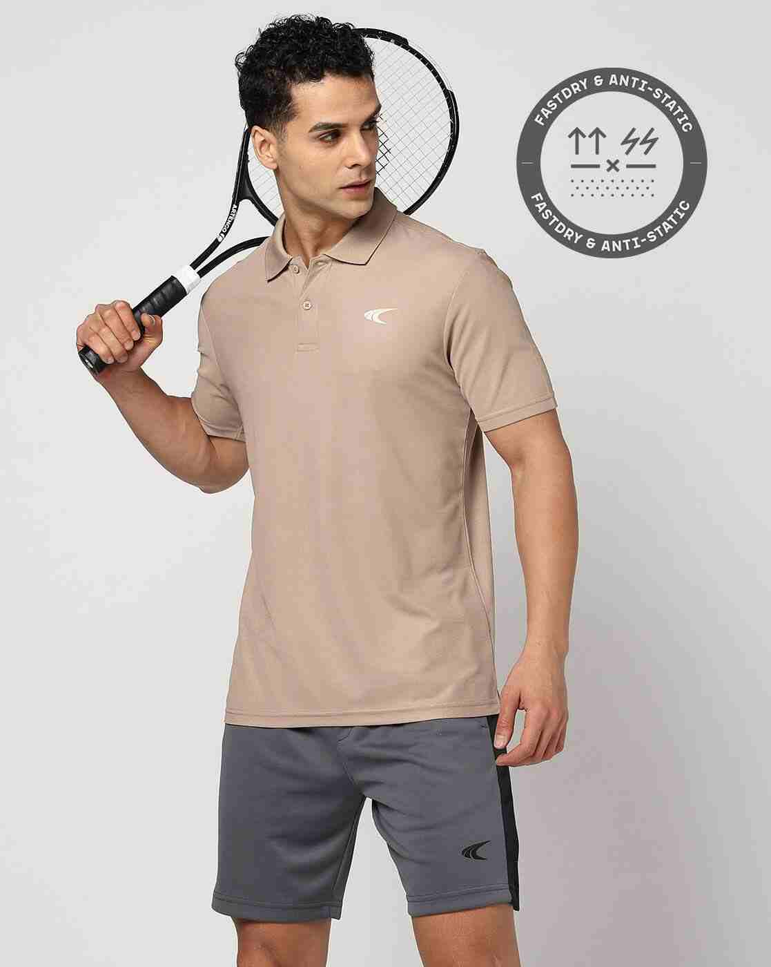 Men Regular Fit Active Polo T-Shirt